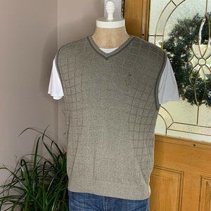 Cypress Links Golf Wear V Neck Sweater Vest Men's Large Tan